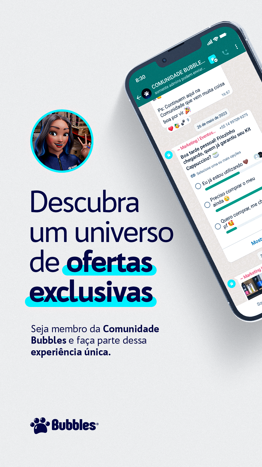 STORIES - COMUNIDADE BUBBLES