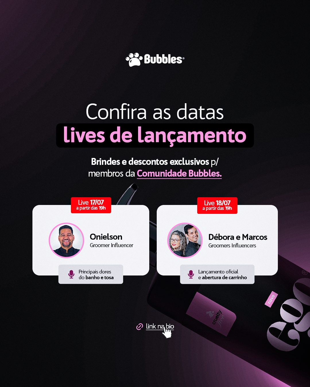 POST- DATAS DAS LIVES (LANÇAMENTO)