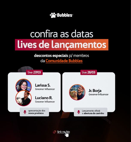 POST - LIVES DE LANÇAMENTOS