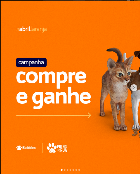 POST (CARROSSEL) - ABRIL LARANJA COMPRE E GANHE